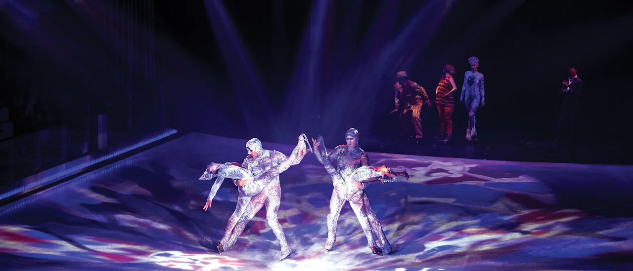 Spectaculaire ijsshows in Studio B.