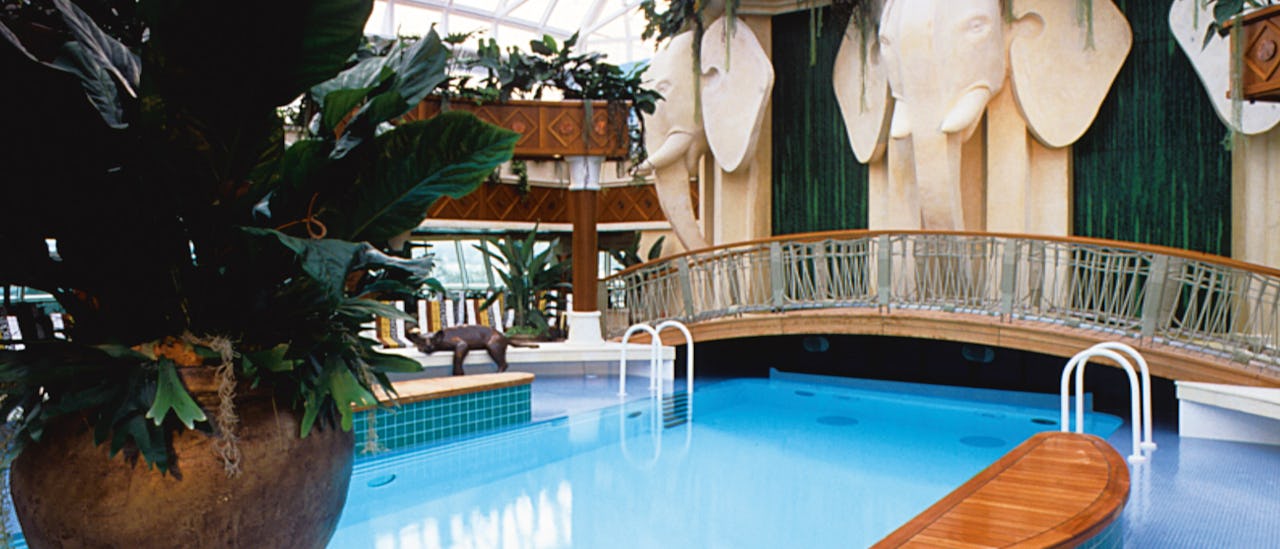 Het solarium - gereserveerd voor volwassenen.