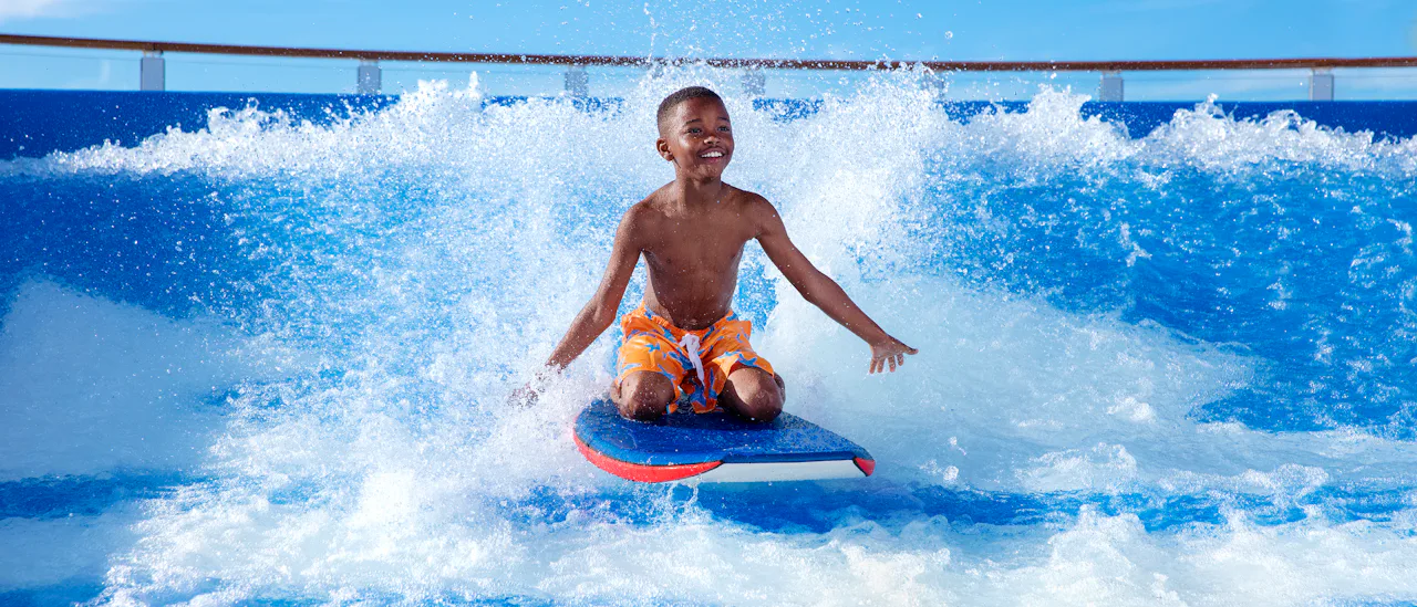 De Flowrider surfsimulator.