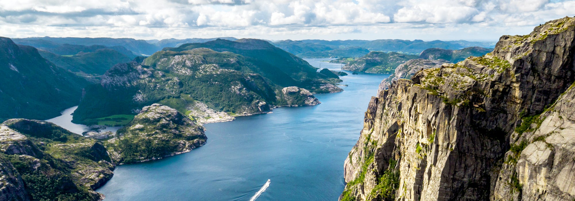 Prachtige Noorse Fjorden vanaf boven