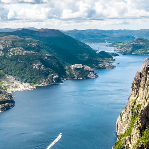 Prachtige Noorse Fjorden vanaf boven