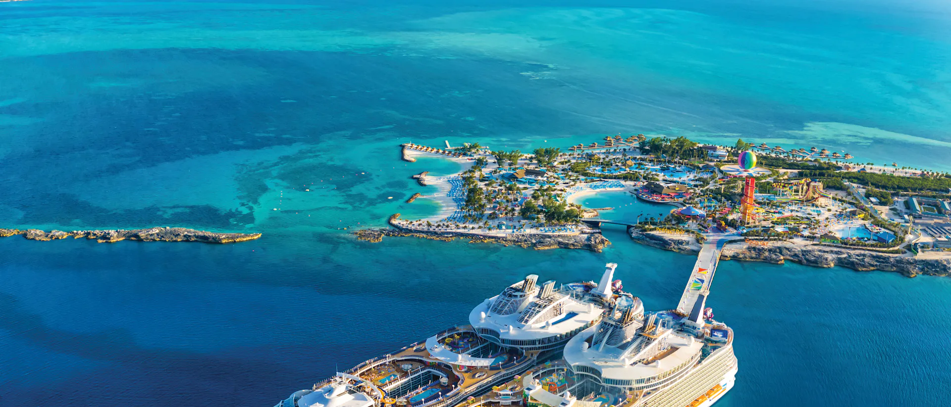 Twee Royal Caribbean cruiseschepen voor CocoCay