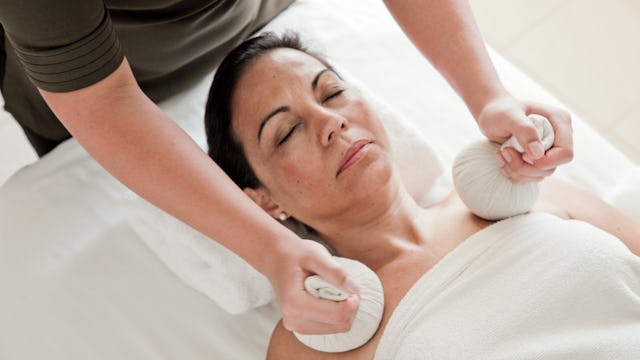 Treatment at the Vitality Spa, on board of the Icon of the Seas.