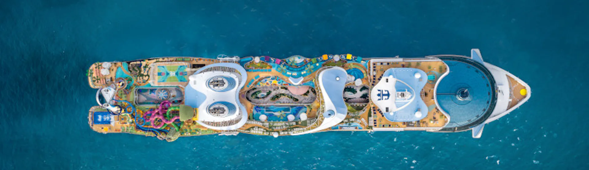 Bovenaanzicht Icon of the Seas cruise
