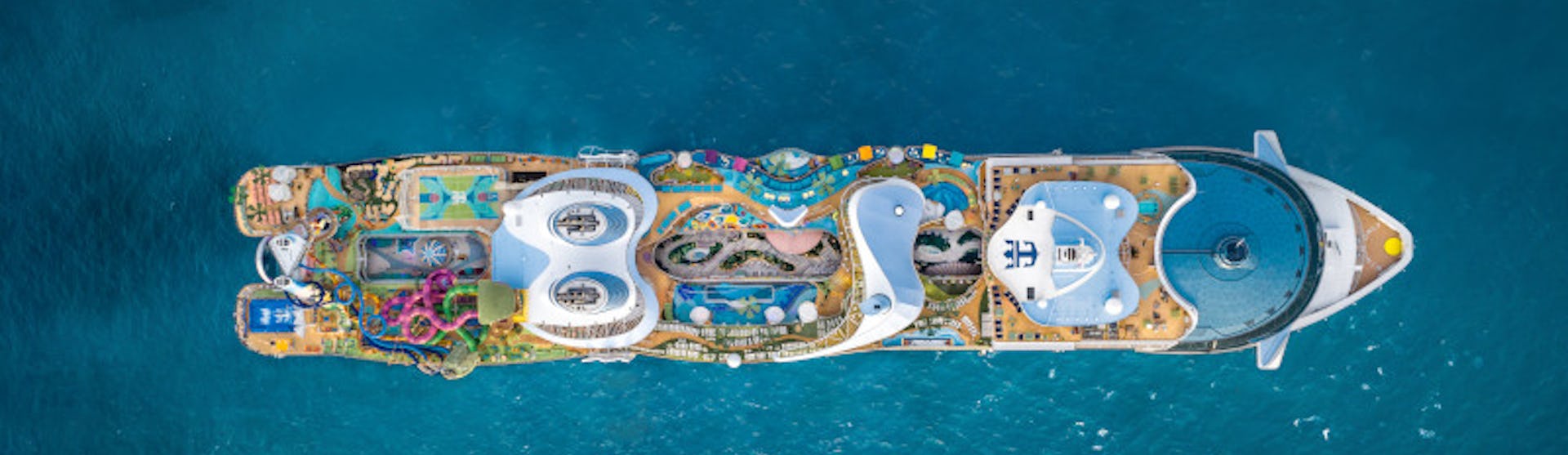 Bovenaanzicht Icon of the Seas cruise