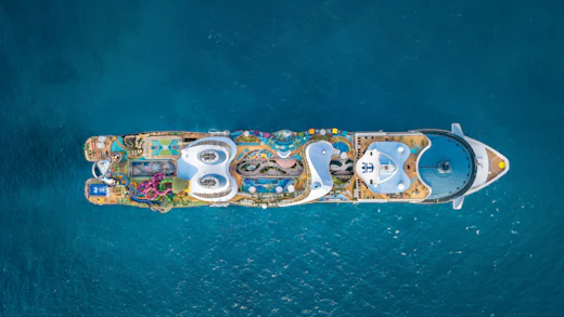 Bovenaanzicht Icon of the Seas cruise