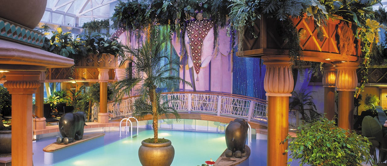 Het solarium - gereserveerd voor volwassenen.