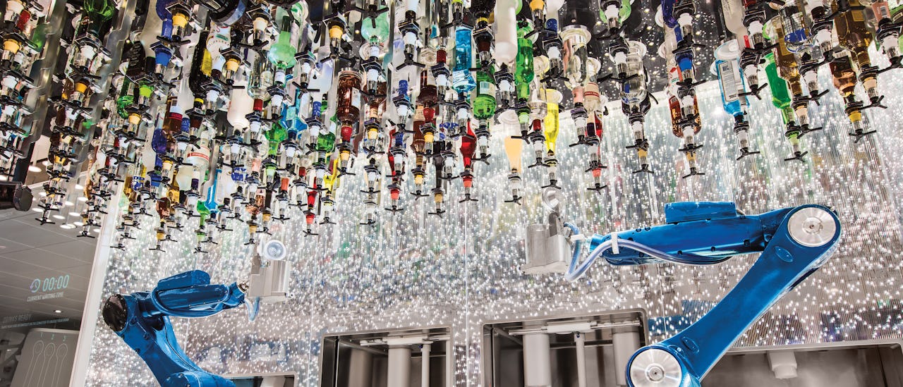 Uw drankjes worden gemixt door een robot in de Bionic Bar