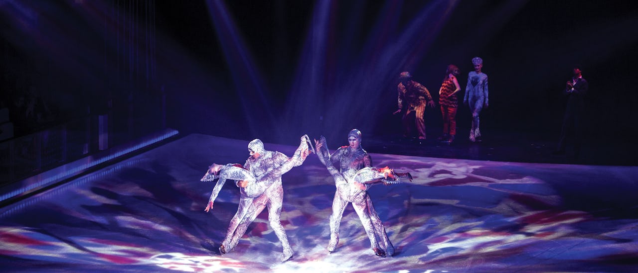 Spectaculaire ijsshows in Studio B.